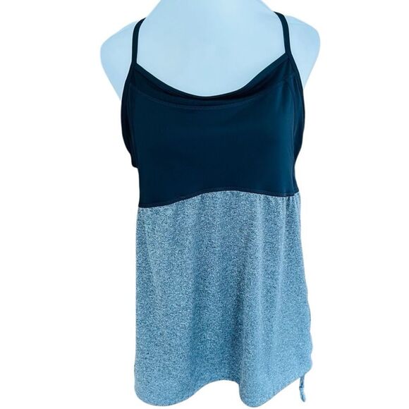 C9 by Champion color block loose Racerback top with shelf bra size XL. - Picture 1 of 8